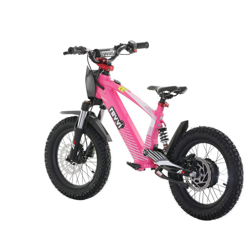 Revvi 16” XL 600W Kids Electric Balance Bike - Pink
