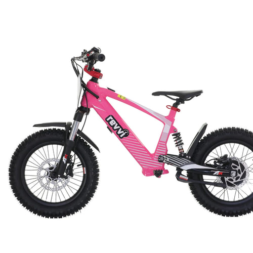 Revvi 16” XL 600W Kids Electric Balance Bike - Pink