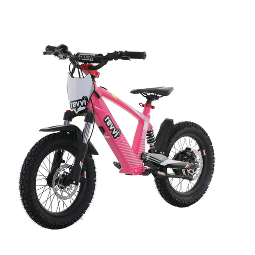 Revvi 16” XL 600W Kids Electric Balance Bike - Pink