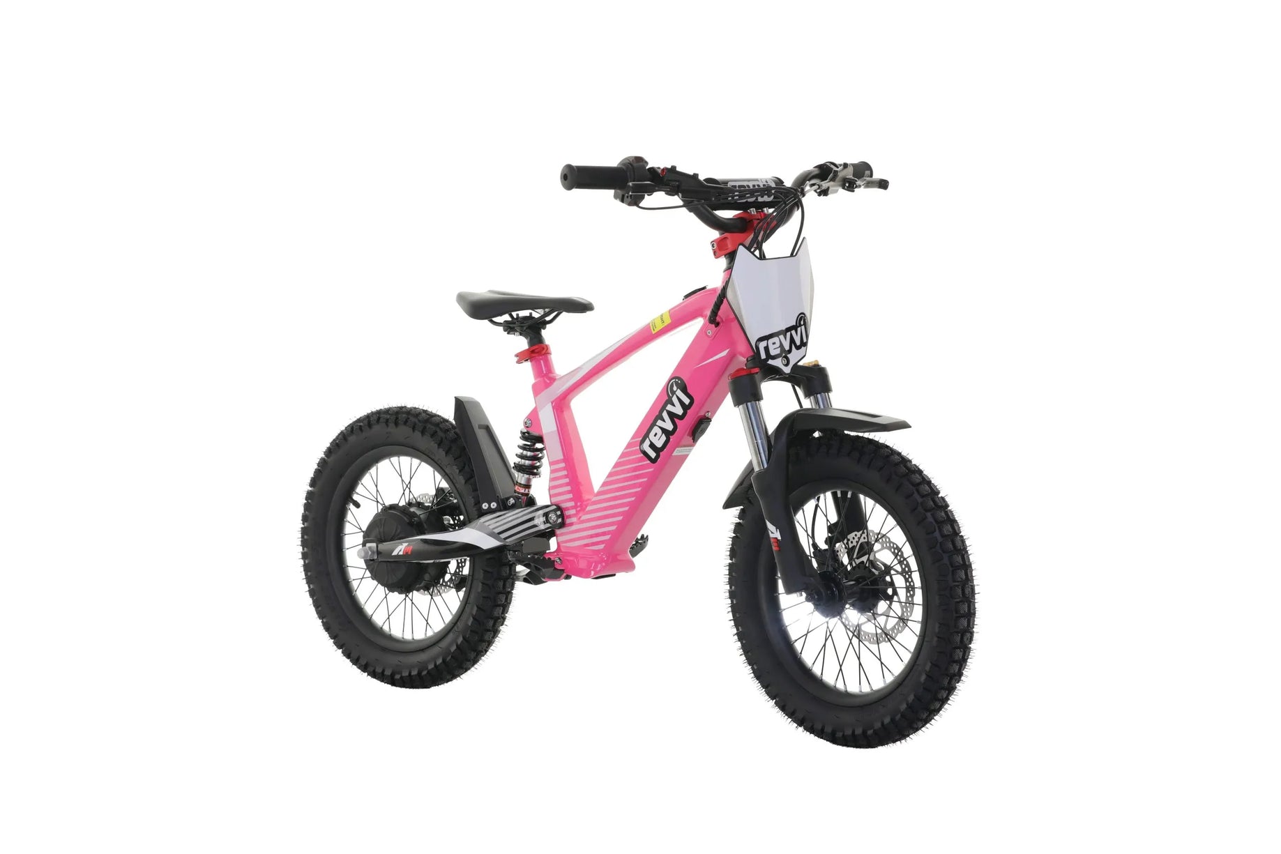 Revvi 16” XL 600W Kids Electric Balance Bike - Pink