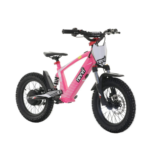 Revvi 16” XL 600W Kids Electric Balance Bike - Pink