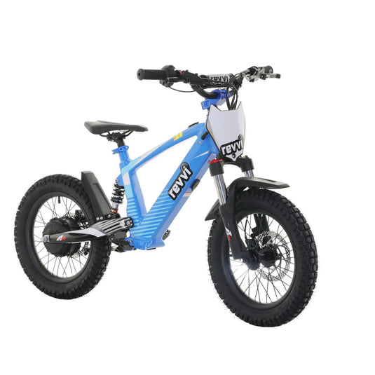 Revvi 16” XL 600W Kids Electric Balance Bike - Blue