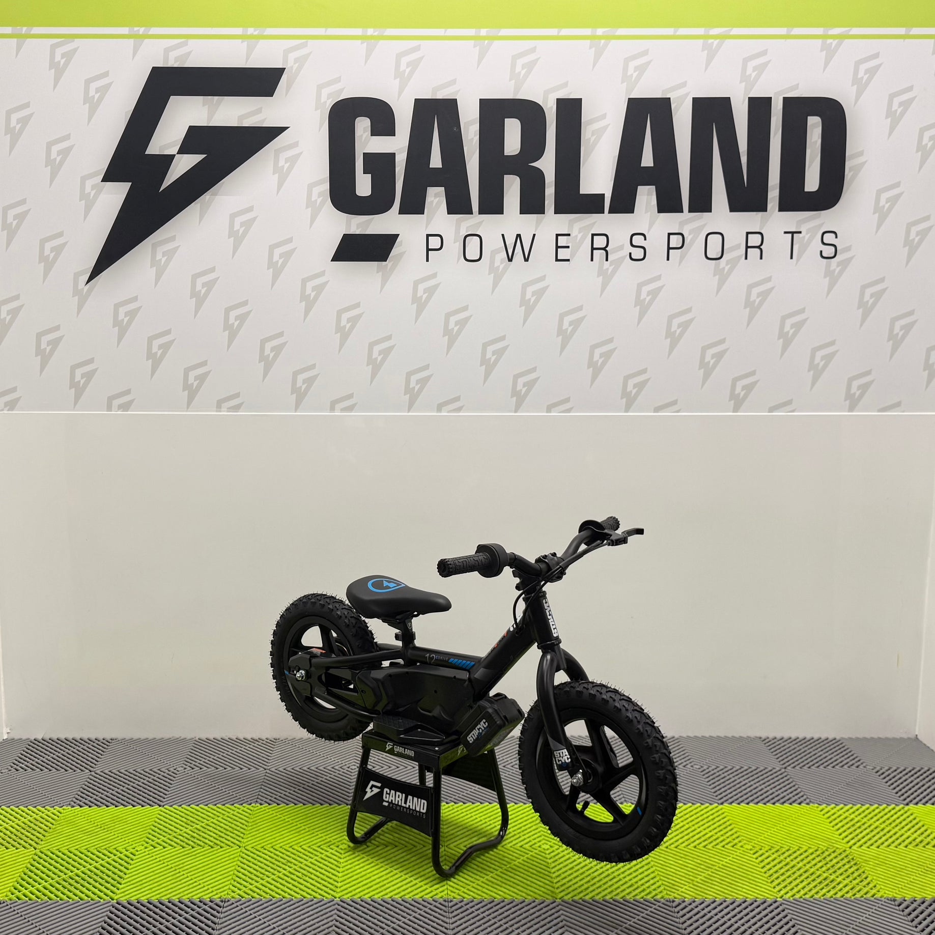 Stacyc 12E-Drive Electric Balance Bike – Black/Blue