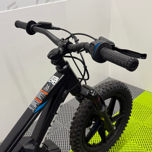 Stacyc 16E-Drive Elite Electric Balance Bike – Black/Blue