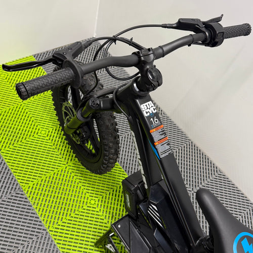Stacyc 16E-Drive Elite Electric Balance Bike – Black/Blue