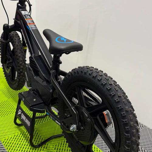 Stacyc 16E-Drive Elite Electric Balance Bike – Black/Blue