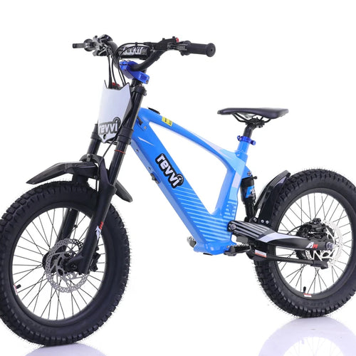 Revvi 18 Electric Bike + Spare Battery Bundle – Blue