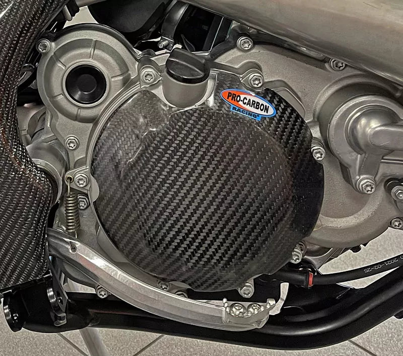 Pro Carbon Engine Case Cover Clutch Side - KTM 2 Stroke Enduro