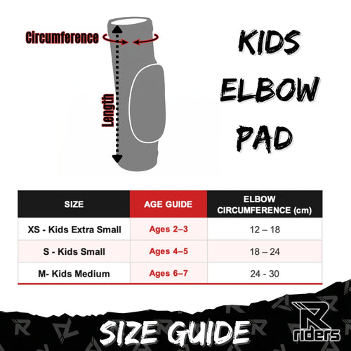 R Riders Kids & Youth GO-SHOCK™ Elbow Pads – Pair