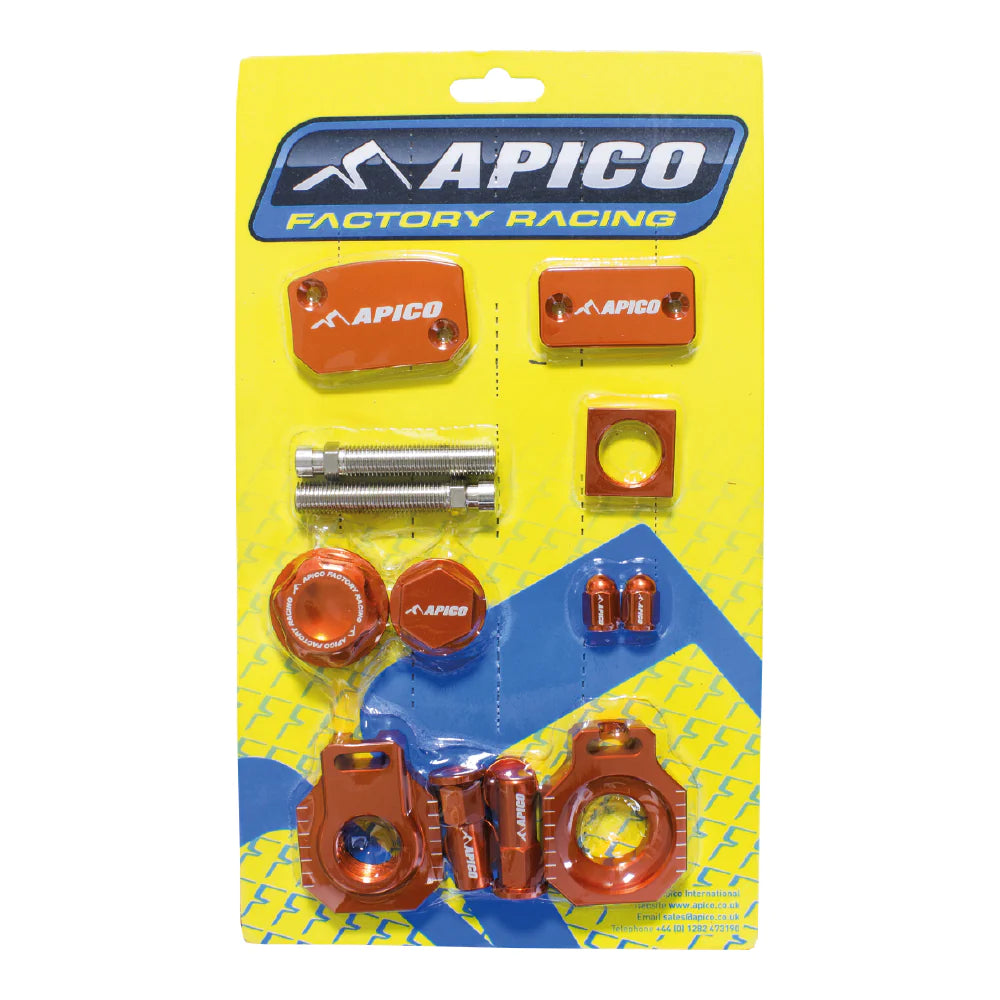 Apico Factory Anodised Bling Pack Orange KTM