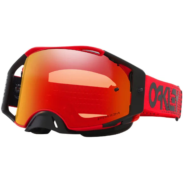 Oakley Airbrake Moto Red Prizm Torch Motocross Goggles