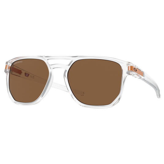 Oakley Latch Beta Sunglasses Matte Clear Prizm Bronze Lens