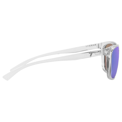 Oakley Leadline Sunglasses Polished Clear Prizm Sapphire Polarized Lens