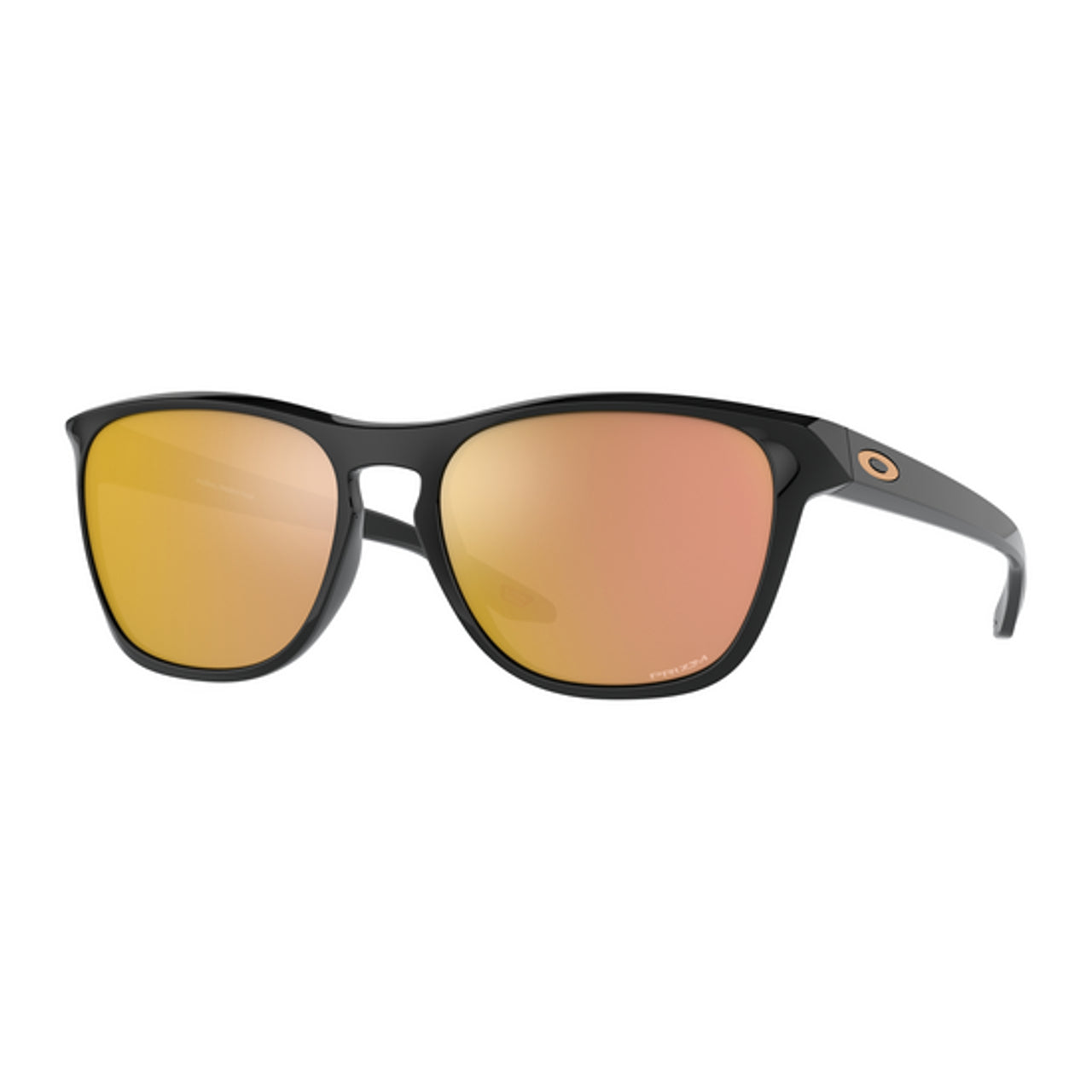Oakley Manorburn Sunglasses Polished Black Prizm Rose Gold Lens