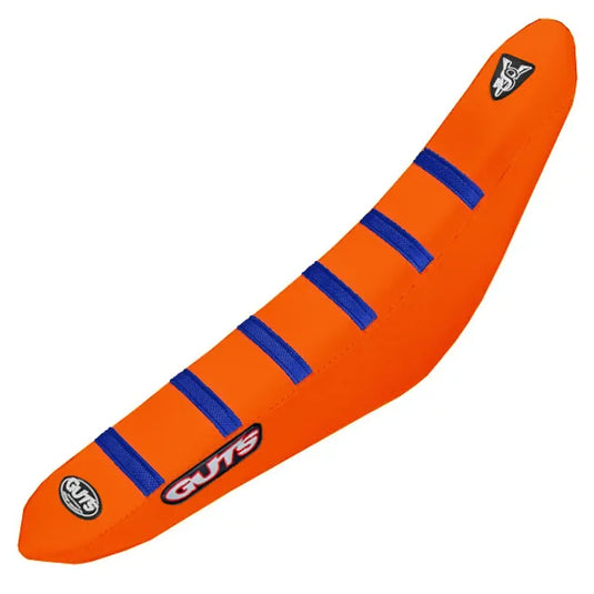 GUTS Orange Blue Orange Ribbed Seat Cover - KTM