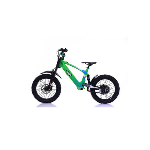 Revvi 18 Electric Bike + Riding Gear Bundle - Green