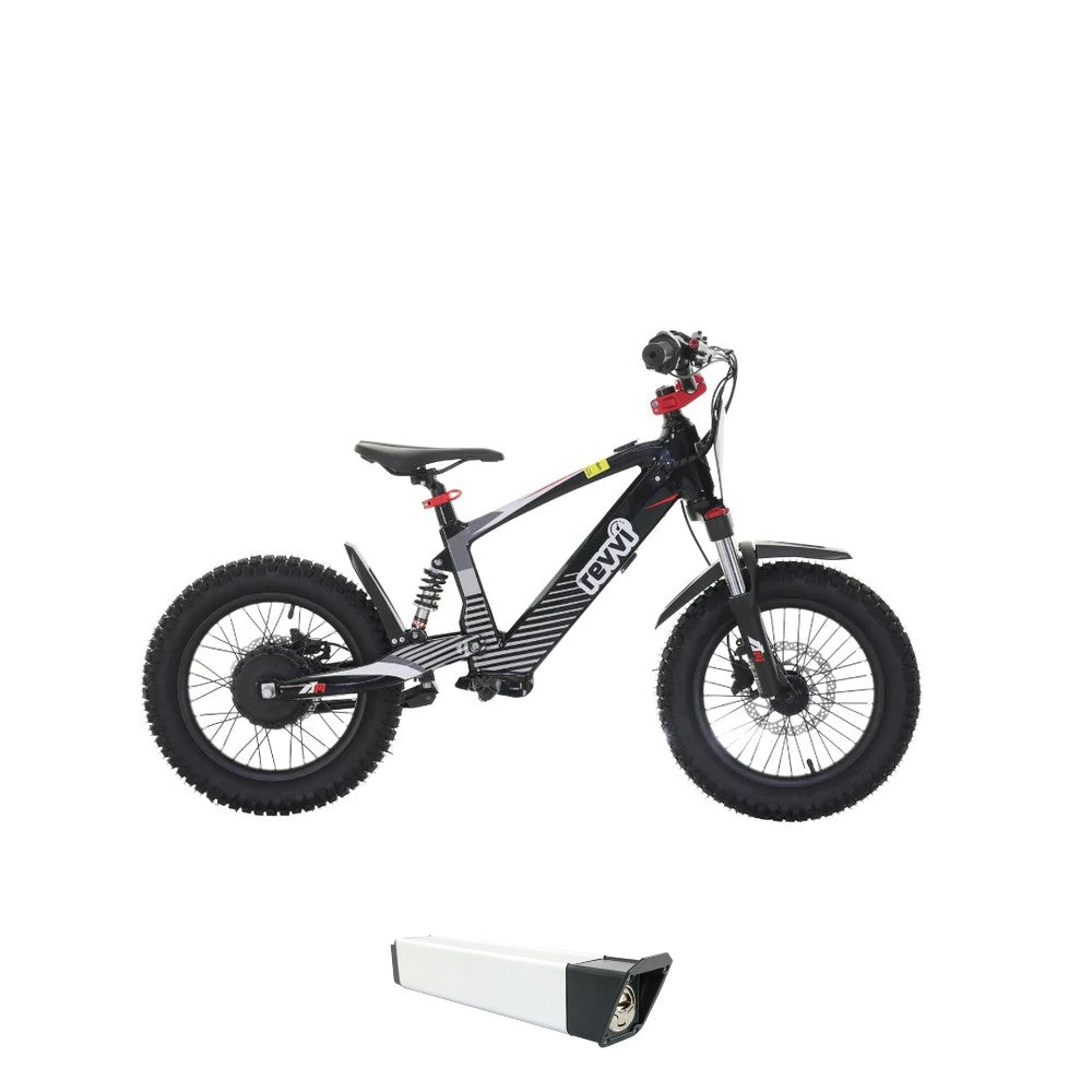 Revvi 16 XL Electric Bike + Spare Battery Bundle - Black