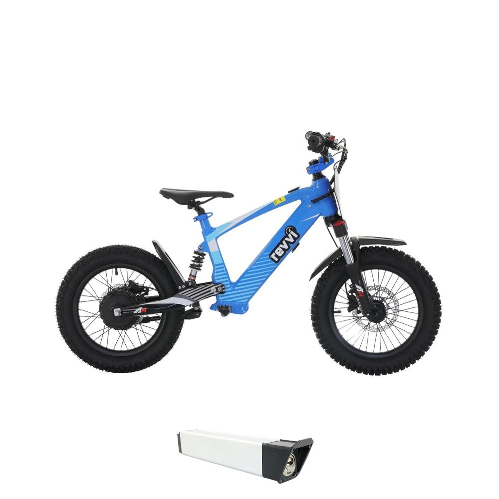 Revvi 16 XL Electric Bike + Spare Battery Bundle - Blue
