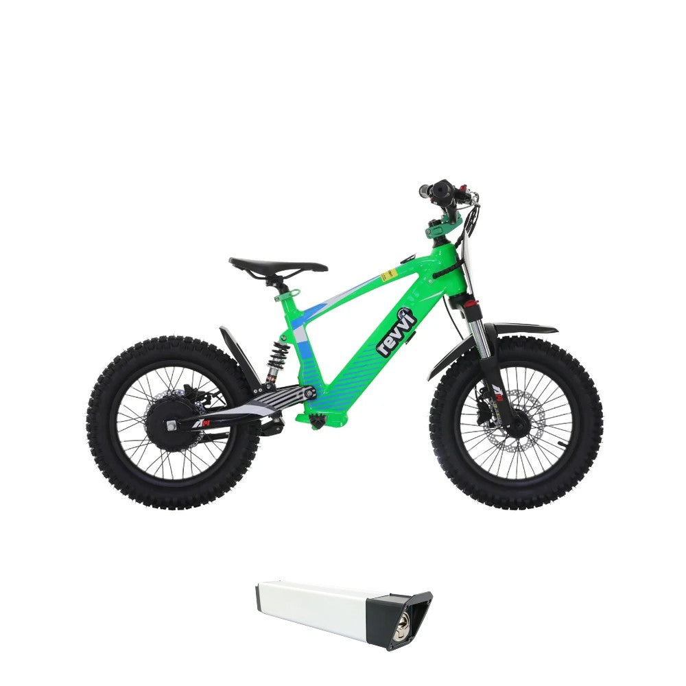 Revvi 16 XL Electric Bike + Spare Battery Bundle - Green