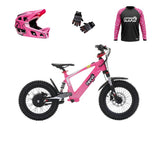 Revvi 16 XL Electric Bike + Riding Gear Bundle - Pink