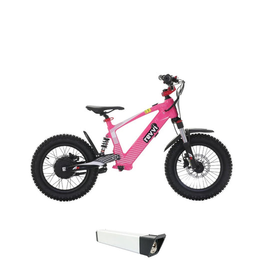 Revvi 16 XL Electric Bike + Spare Battery Bundle - Pink