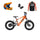 Revvi 16 XL Electric Bike + Riding Gear Bundle - Orange