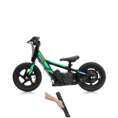 Revvi 12" Electric Bike & Spare Upgraded Battery Bundle - Green