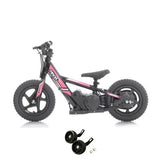 Revvi 12" Electric Bike & Stabilisers Bundle - Pink