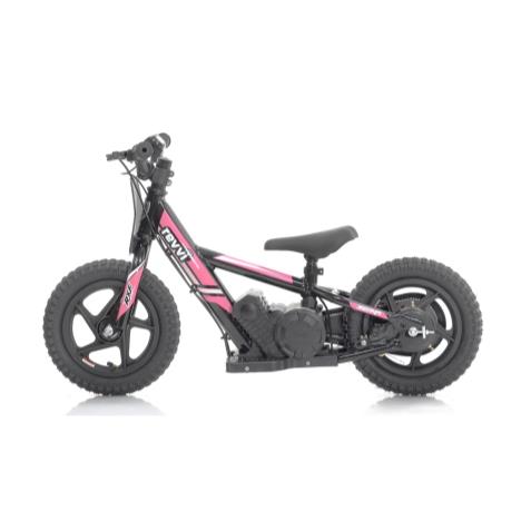 Revvi 12" Electric Bike + Riding Gear Bundle - Pink