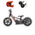 Revvi 12 Electric Bike, Stabilisers & Helmet Bundle – Red