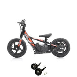 Revvi 12" Electric Bike & Stabilisers Bundle - Red