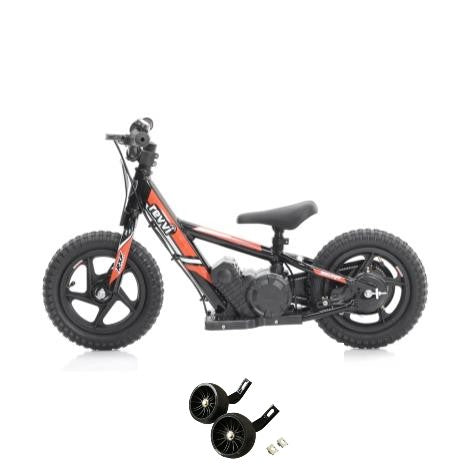 Revvi 12" Electric Bike & Stabilisers Bundle - Red