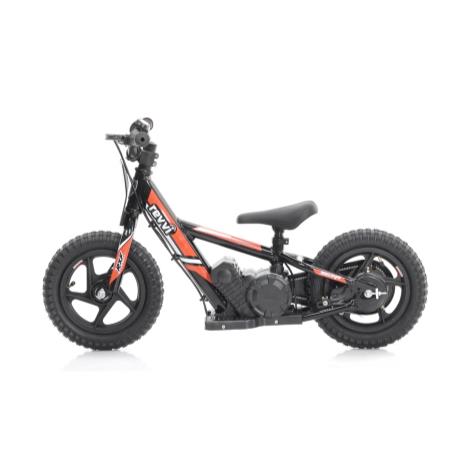 Revvi 12" Electric Bike + Riding Gear Bundle - Red