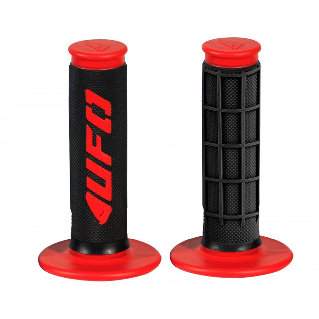 UFO Challenger Dual Density Half-Waffle Red Grips