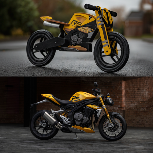 Kiddimoto Triumph Speed Triple 1200 RS Kids Balance Bike