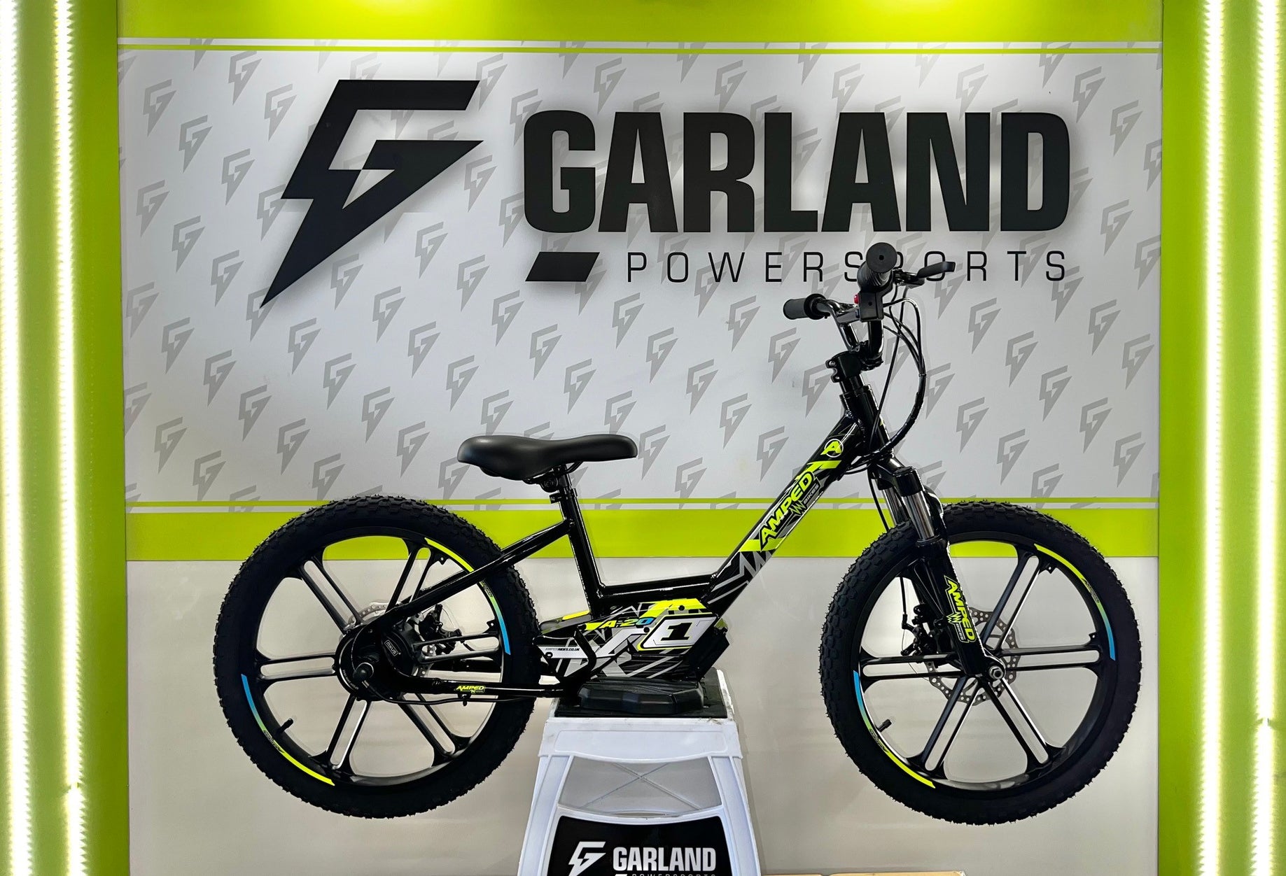 Amped A20 Kids Electric Balance Bike Black in stock now Garland Powersports