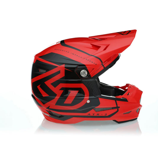 2024 6D ATR-2 Torque Red Gloss Motocross Helmet