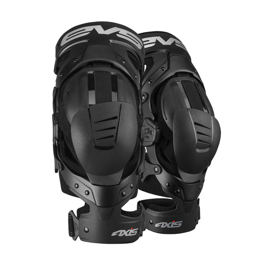 EVS Axis Sport Black Knee Braces - Pair