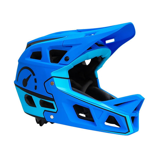 Revvi MTB Full Face Kids Helmet - Blue