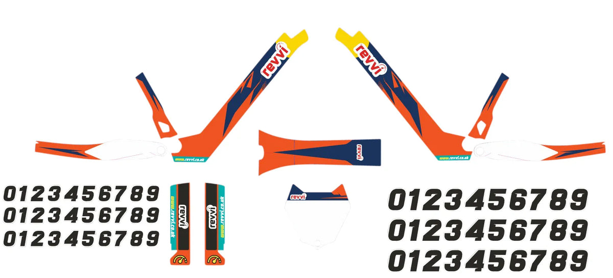Revvi 20" MX Replica Graphics Kit – Orange
