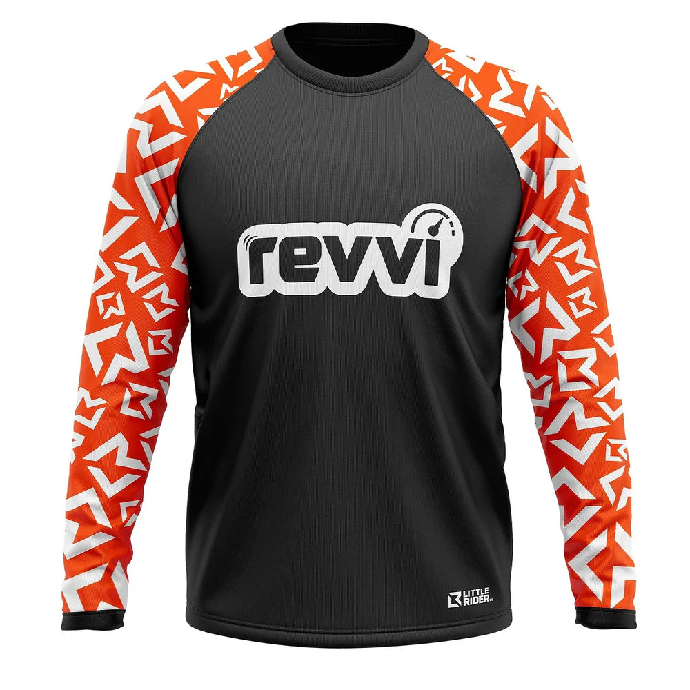 Revvi 12" Electric Bike + Riding Gear Bundle - Orange