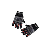 Revvi Kids Bike Gloves Long finger tech with Carbon look knuckle protection