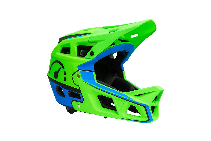 Revvi MTB Full Face Kids Helmet - Green