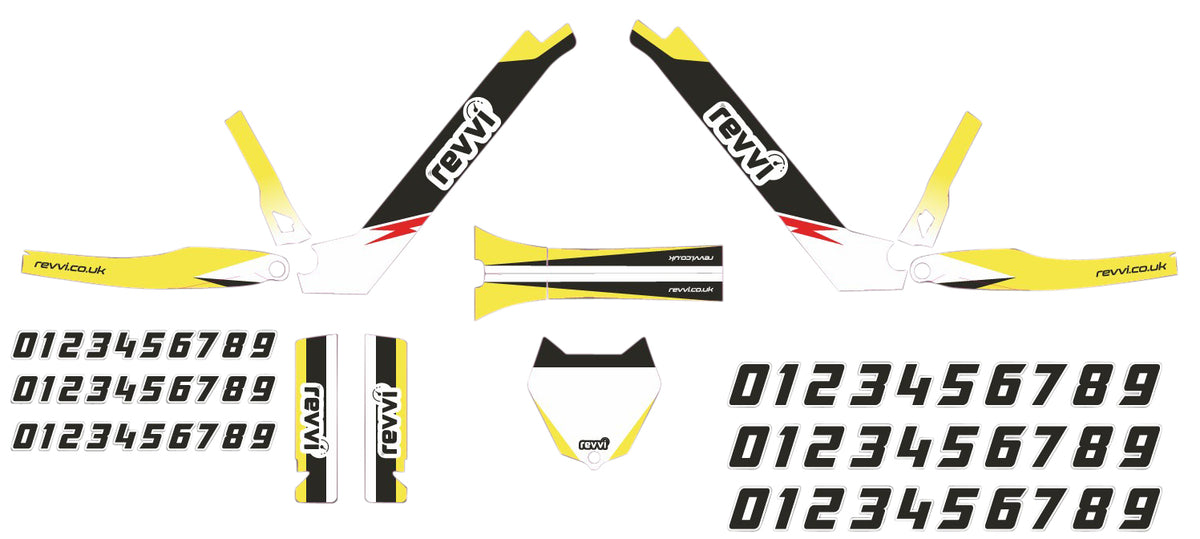 Revvi 20" MX Replica Graphics Kit – Yellow
