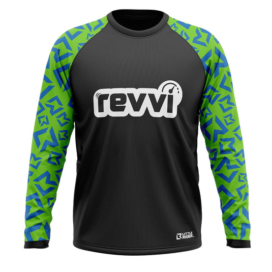 Revvi Kids Riding Jersey - Green