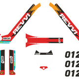 Revvi 20" MX Replica Graphics Kit – Red/Gold