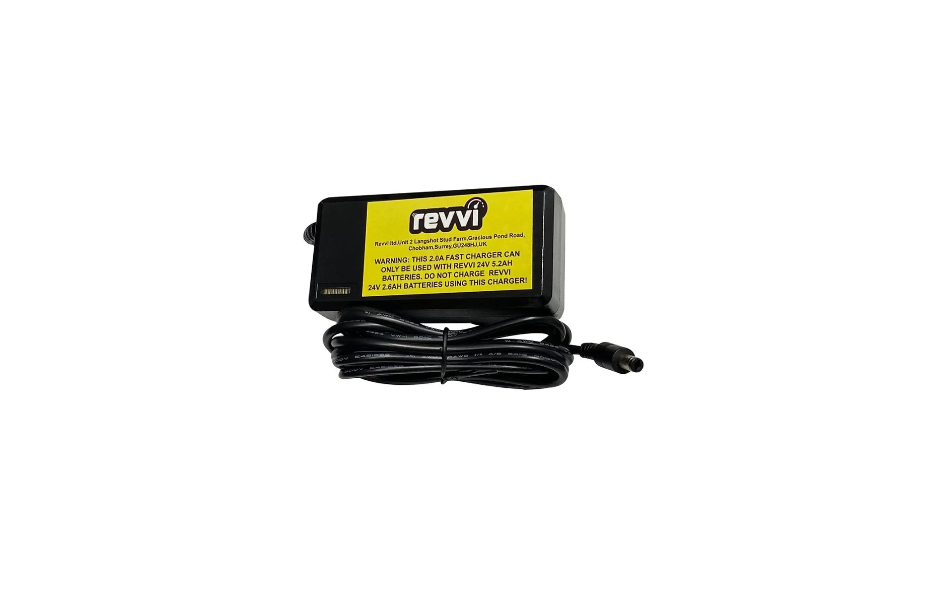 Revvi 24V Fast Charger (2.0A) – For 16", 16" Plus & 16" XL Models (5.2Ah / 6.4Ah Only)