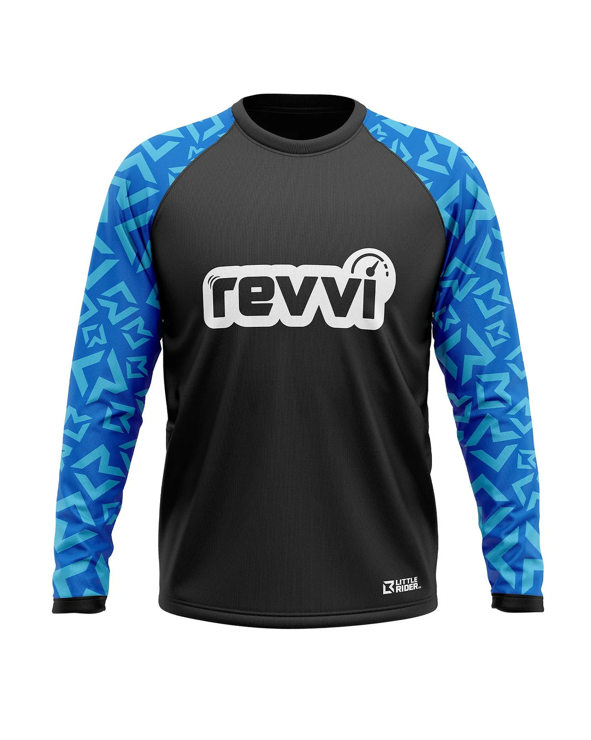 Revvi 12" Electric Bike & Riding Gear Bundle - Blue