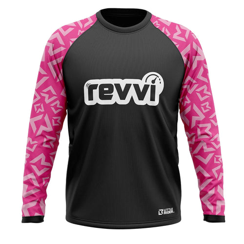 Revvi 12" Electric Bike + Riding Gear Bundle - Pink