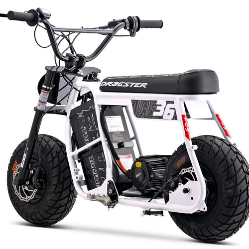 EBOX Dragster 60R 4.5kw Electric Mini Bike - 2026 White SM (PREORDER)